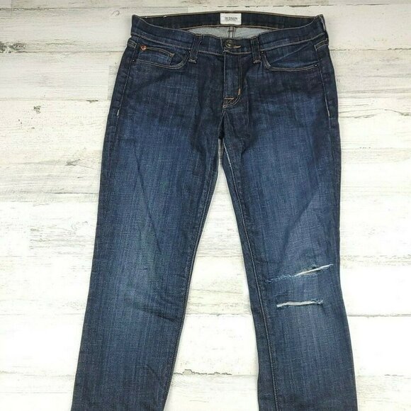 Hudson Jeans Denim - Hudson Colette Mid Rise Ankle Skinny Jeans Women’s Size 26 Distressed Stretch